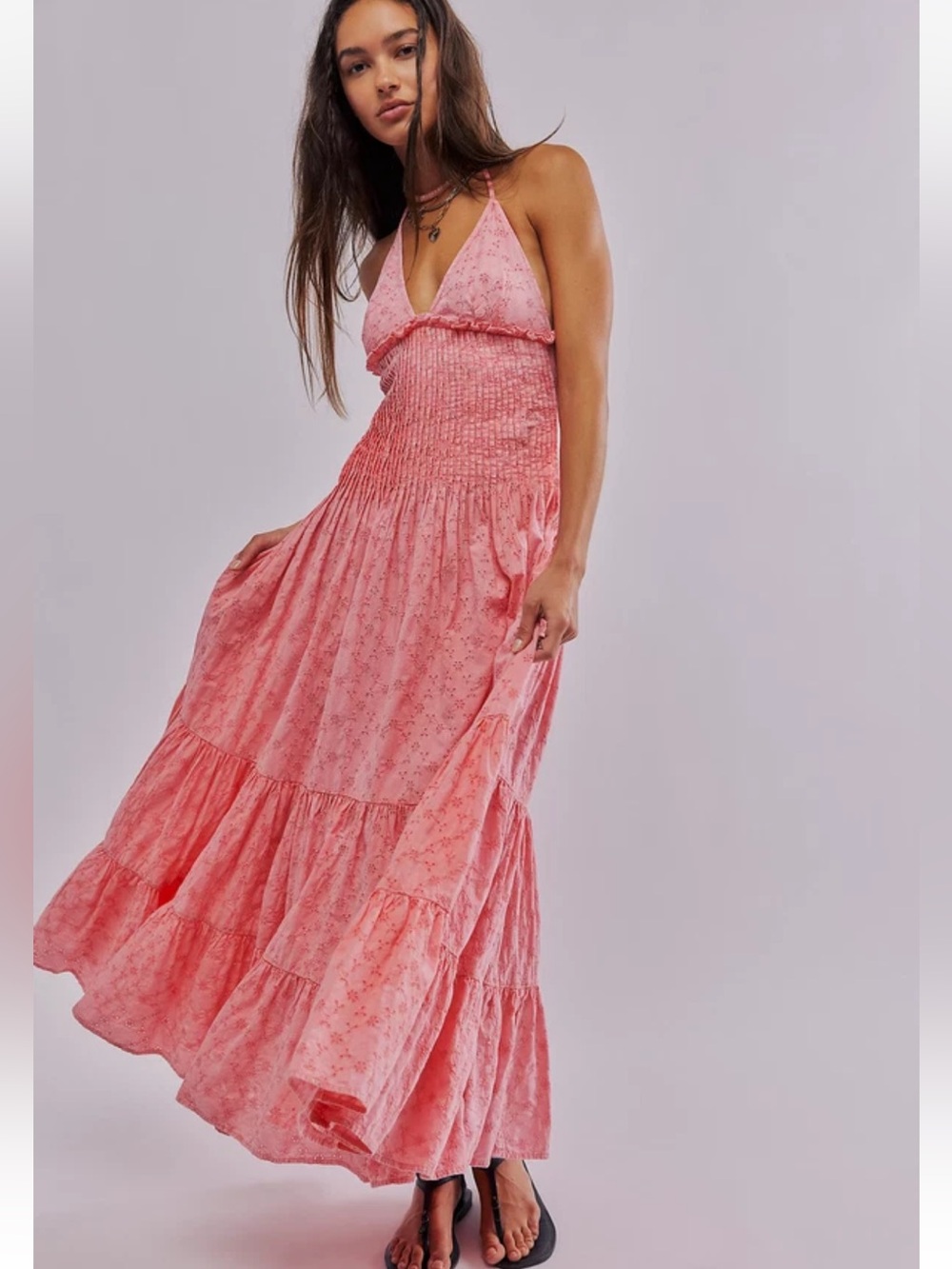 Free People Pintuck Paradise Maxi Dress